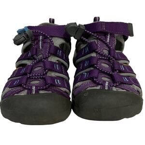 Kids youth Keen purple‎ gray sandals size 13 M